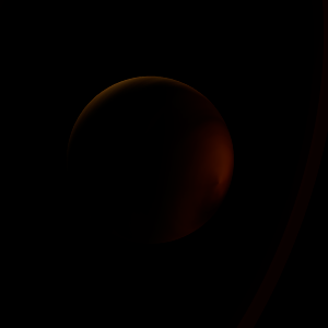 The artist's impression of KELT-1 Ab artist's rendition