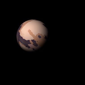 The artist's impression of Kepler-1000 b artist's rendition