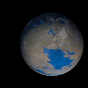 The artist's impression of Kepler-1007 b artist's rendition