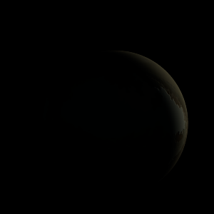 The artist's impression of Kepler-1008 b artist's rendition