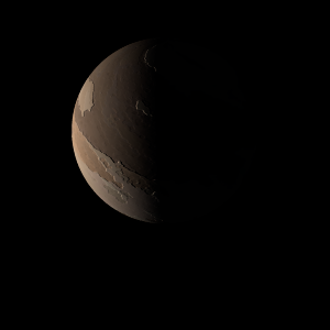 The artist's impression of Kepler-100 d artist's rendition