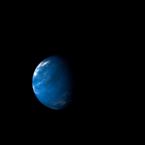 The artist's impression of Kepler-100 e artist's rendition