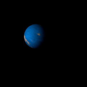 The artist's impression of Kepler-1010 Ab artist's rendition