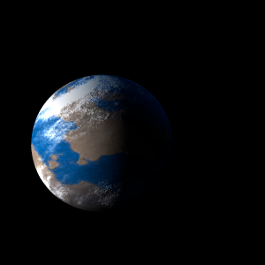 The artist's impression of Kepler-1011 b artist's rendition