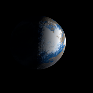 The artist's impression of Kepler-1012 b artist's rendition