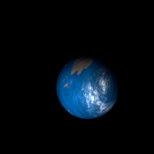 The artist's impression of Kepler-1016 c artist's rendition