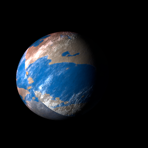The artist's impression of Kepler-1017 b artist's rendition