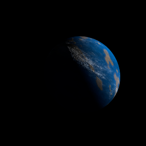 The artist's impression of Kepler-1025 b artist's rendition