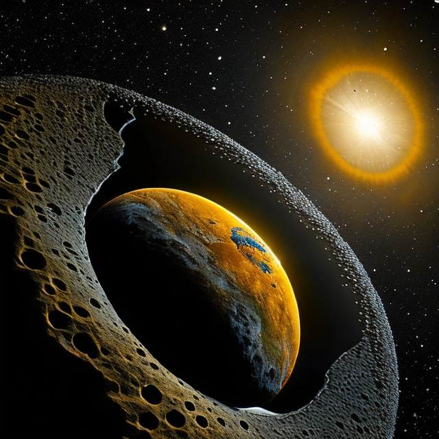 The artist's impression of Kepler-1026 b artist's rendition