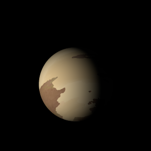 The artist's impression of Kepler-1027 Ab artist's rendition