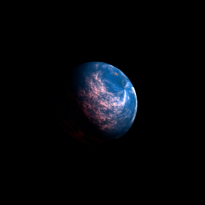 The artist's impression of Kepler-1035 b artist's rendition