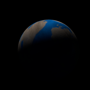 The artist's impression of Kepler-1036 b artist's rendition