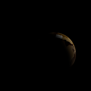 The artist's impression of Kepler-1040 b artist's rendition