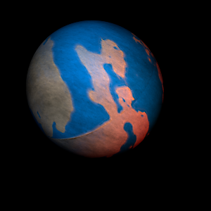 The artist's impression of Kepler-1041 b artist's rendition