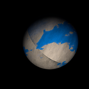 The artist's impression of Kepler-1049 b artist's rendition