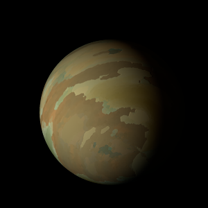 The artist's impression of Kepler-104 b artist's rendition
