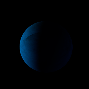 The artist's impression of Kepler-1058 Ab artist's rendition