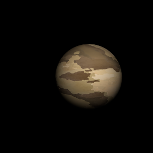 The artist's impression of Kepler-1058 b artist's rendition