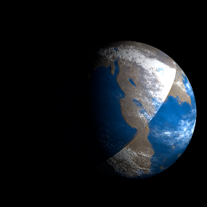 The artist's impression of Kepler-1059 b artist's rendition