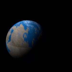 The artist's impression of Kepler-105 c artist's rendition