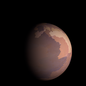 The artist's impression of Kepler-1063 b artist's rendition