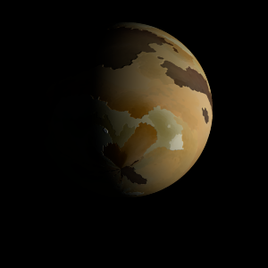 The artist's impression of Kepler-1066 b artist's rendition