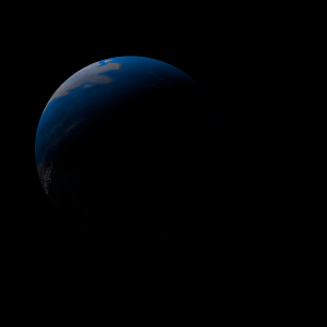 The artist's impression of Kepler-1067 b artist's rendition