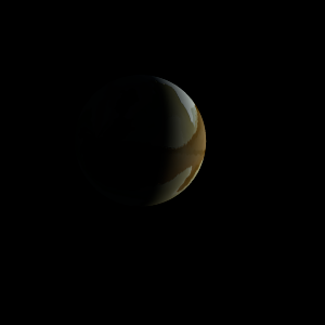 The artist's impression of Kepler-1071 b artist's rendition