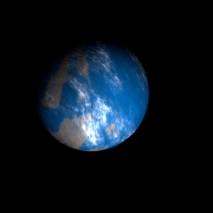 The artist's impression of Kepler-107 b artist's rendition