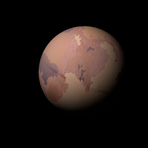 The artist's impression of Kepler-1081 b artist's rendition