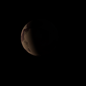 The artist's impression of Kepler-1083 b artist's rendition