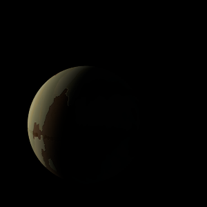 The artist's impression of Kepler-1084 Ab artist's rendition