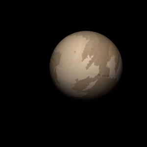 The artist's impression of Kepler-1086 Bb artist's rendition