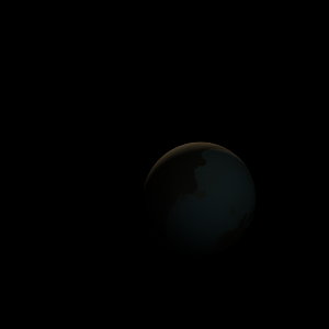 The artist's impression of Kepler-1087 Ab artist's rendition