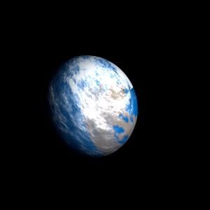 The artist's impression of Kepler-108 b artist's rendition