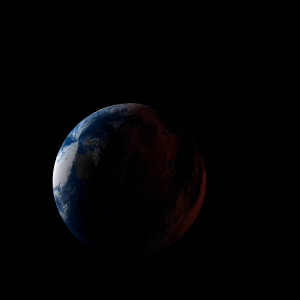 The artist's impression of Kepler-1090 b artist's rendition