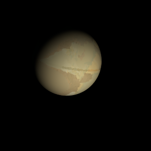 The artist's impression of Kepler-1092 b artist's rendition