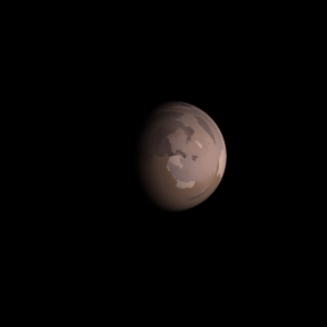 The artist's impression of Kepler-1095 b artist's rendition