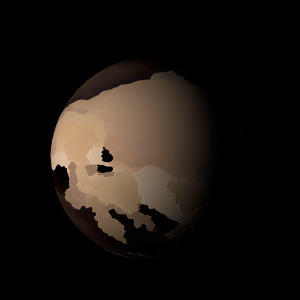 The artist's impression of Kepler-1096 b artist's rendition