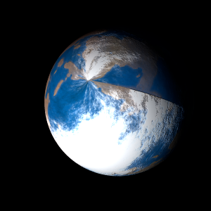 The artist's impression of Kepler-1102 b artist's rendition