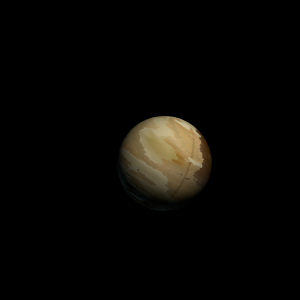 The artist's impression of Kepler-1104 b artist's rendition