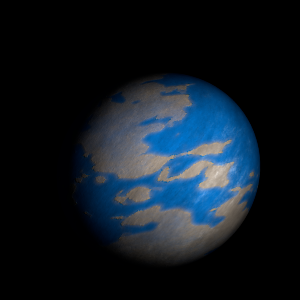 The artist's impression of Kepler-1106 b artist's rendition