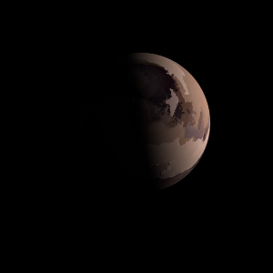 The artist's impression of Kepler-1107 b artist's rendition