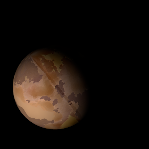The artist's impression of Kepler-1113 b artist's rendition