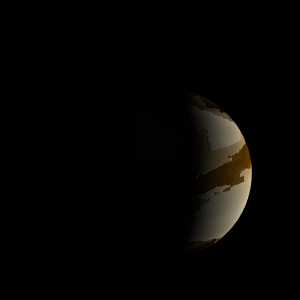 The artist's impression of Kepler-1117 b artist's rendition