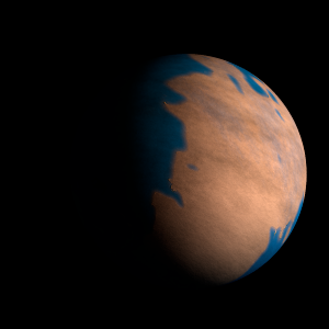 The artist's impression of Kepler-1120 b artist's rendition