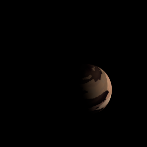 The artist's impression of Kepler-1122 b artist's rendition