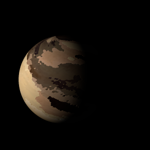 The artist's impression of Kepler-1126 b artist's rendition