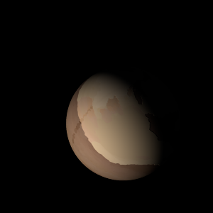 The artist's impression of Kepler-1129 c artist's rendition
