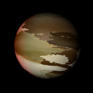 The artist's impression of Kepler-1132 b artist's rendition
